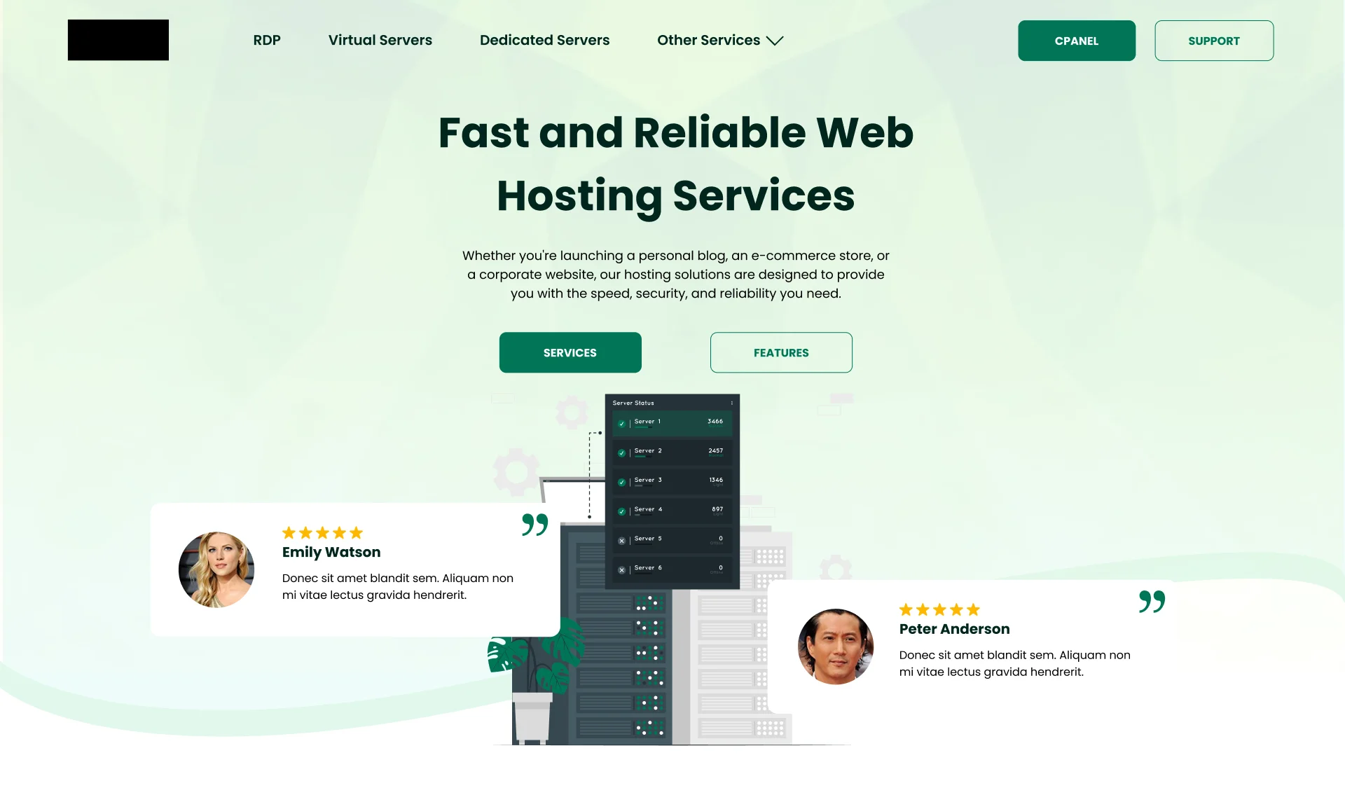 Hosting Solutions - Server Infrastructure