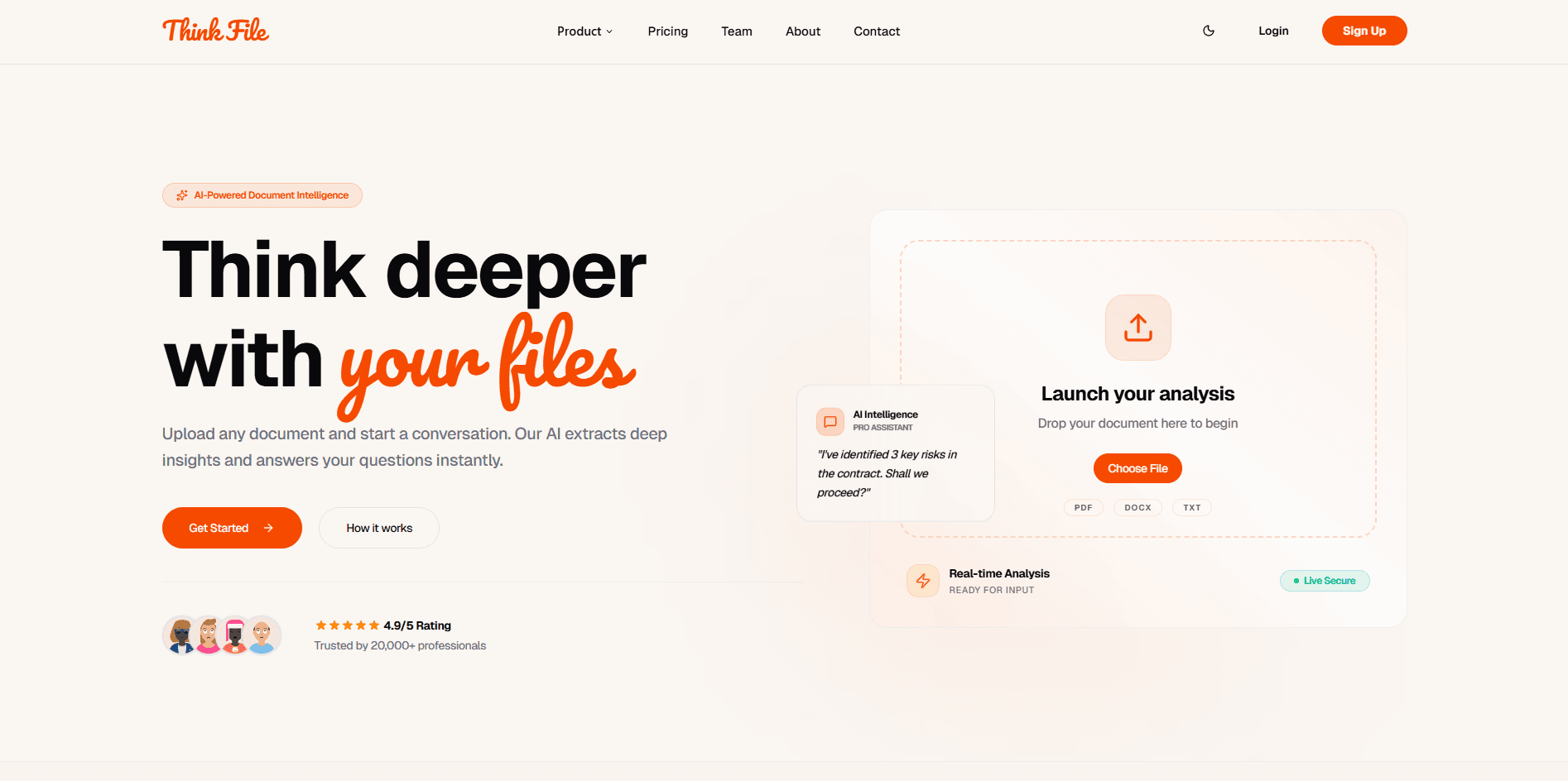 Think File - Custom RAG App