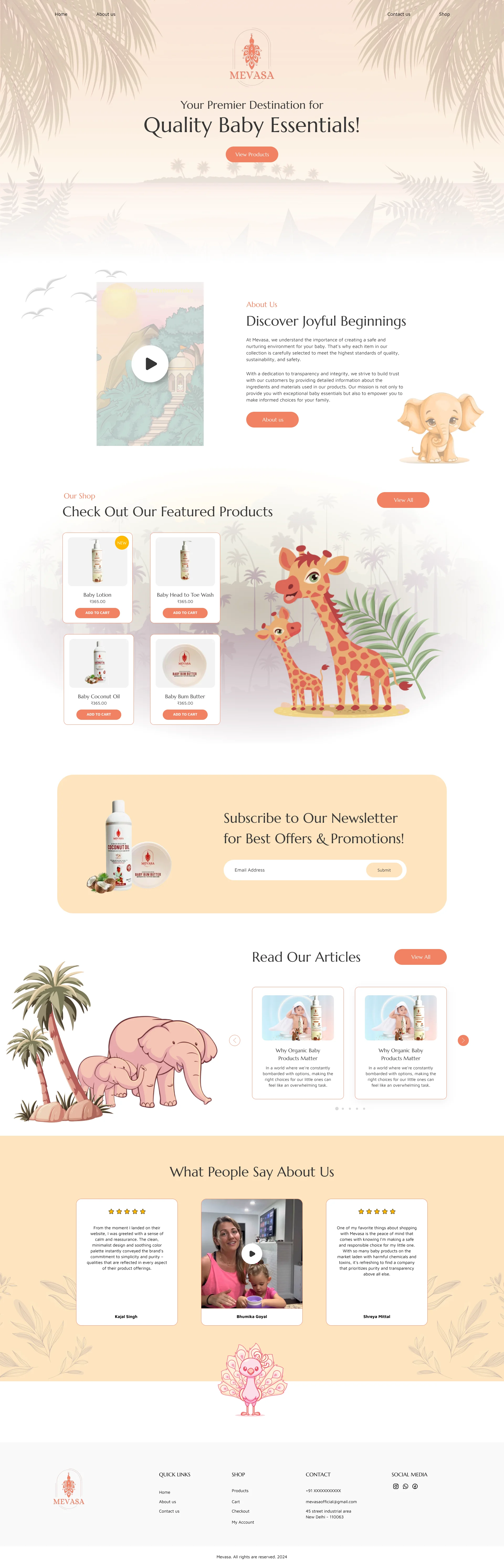 Mevasa - Modern Baby Products detailed screenshot 4 engineered by Jay Singh Chauhan