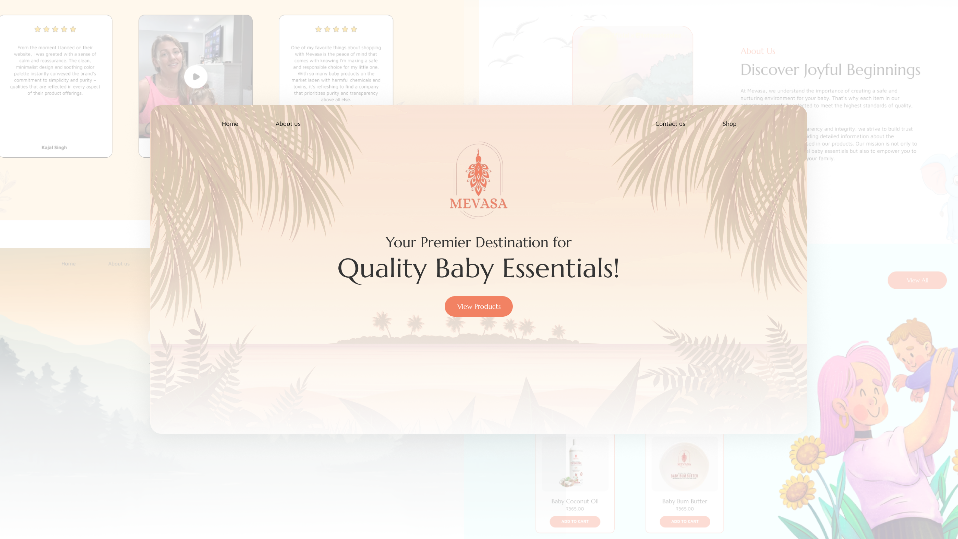 Mevasa - Web design screen 2