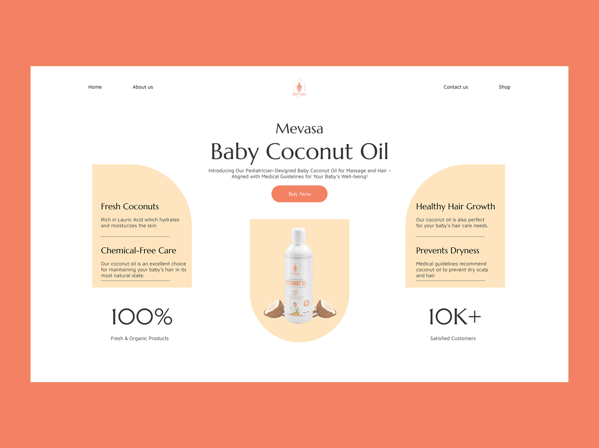 Mevasa - Web design screen 1