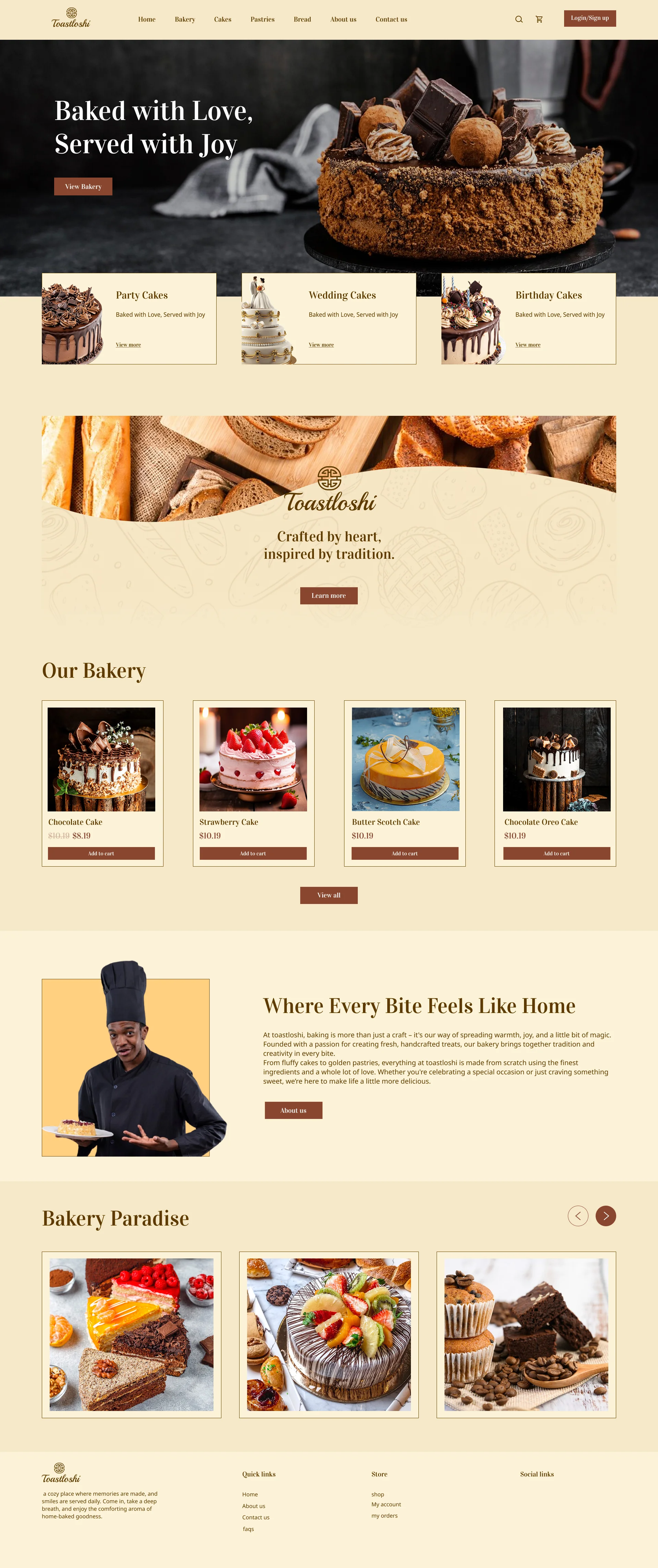 Toastloshi - Artisan Bakery detailed screenshot 2 engineered by Jay Singh Chauhan